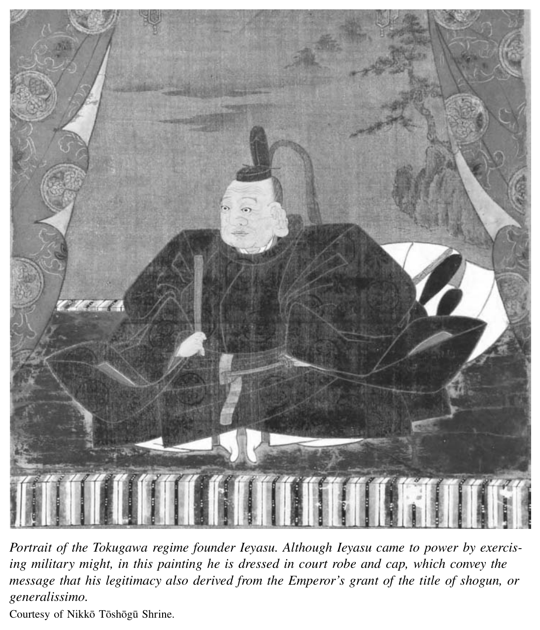 德川幕府创建者家康的肖像